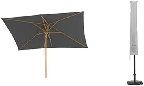 Schneider Malaga 300x200 anthracite + Protective sleeves for parasols up to 400 cm
