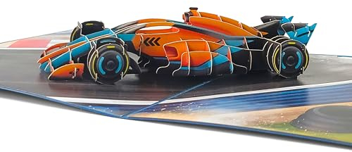 Magic Moments® F1 Auto Pop Up Karte - Lustige 3D Geburtstagskarte für Männer, Jungen, Autoliebhaber zum Geburtstag - Gutscheinkarte für Autoführerschein - Geldgeschenk zum 18. Geburtstag