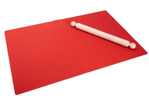 Imperia FoglioChef Linea Classica. Tappetino stendi pasta 100% Made in Italy. Tappettino in silicone antiscivolo per impastare pasta fresca. Accessori cucina. Spianatoia per pasta con mattarello.