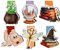 6PCS Marque-pages Magnétiques Signets Thème Magique Marque-page pour Bricolage Décoratif Papeterie Artisanat École Cadeau
