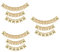 HOMSFOU 6 Stk Taufe Latte Banner zum ersten Geburtstag Blumenverzierungen Dekor Wohnkultur aussagekräftige Schwalbenschwanzfahne Frühlingsfest-Banner Mode Wandbehang Decke
