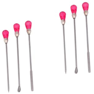Ciieeo 2sets Jewelry Making Kit Craft Glue Tools Rhinestone Glue Digging Spoon Stirring Stick Pricking Bubble Needle Resin Craft Accessories