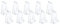 JTQYFI Lot de 10 clips de fixation en plastique transparent pour stores vénitiens horizontaux de 5 à 1 cm - En plastique transparent