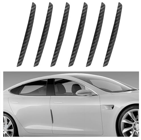 6 Stück Kohlefaser Autotür Kantenschutz,Anti-Kratzer Auto Türkantenschutz mit Selbstklebung Auto Deko,Universal Auto Zubehör Exterieur Kantenschutz Auto für Auto LKW SUV