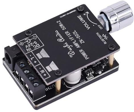 1 PCS Bluetooth-Verstärkerplatinenmodul 2x50W Digital Stereo für Audio Amp Board 5V-24V für Audio Verstärker Modul Power Amplifier für Home Theater Lautsprecher