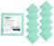 Maya Bayeta MICROPLUS. Especial para Vajillas y Cristales. No Deja Marcas. Muy Absorbente y de Secado Rápido. 100% Microfibra. Pack de 10 Unidades (Verde)