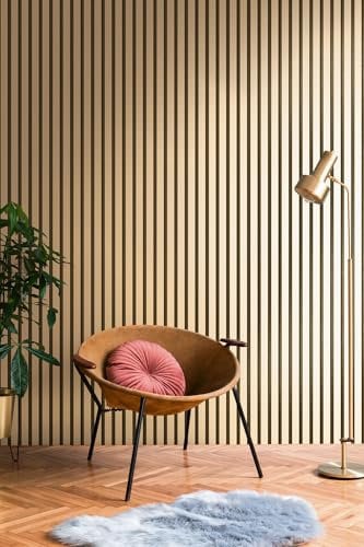 A.S. Création Vliestapete mit Wandpaneelmotiv mit Metallic-Effekt 0,53 x 10,05 m – Schwarz Gold Metallic – Tapete in Holzoptik Made in Germany – 786272