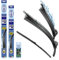 alca® Scheibenwischer Set mit Heckwischer passend für VW TOURAN (05.2010-05.2015) SUPER FLAT Flachbalkenwischer