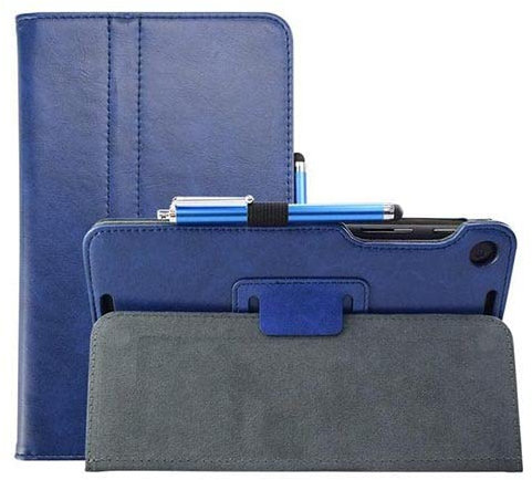 Huanghua Funda para tablet Google Nexus 7 2013 FHD de 2ª generación, piel sintética fina de, con función atril, cierre magnético, para Asus K009, Google Nexus 7, color azul
