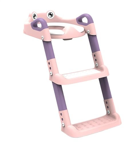 Qutalmi Sedile WC con scaletta per sgabello, scala WC per allenamento,Sgabello WC per bambini con vasino - Vasino pieghevole per bambini, sedile WC regolabile per vasino per bambini, bambini,