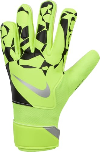 Nike Match Jr. Goalkeeper-Handschuhe (Ältere Kinder), Volt/Black/Metallic Silver, HQ0258-702, 5