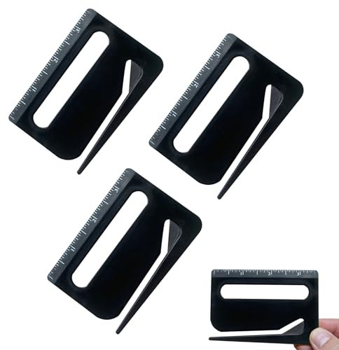 Yamobi 3er Set Brieföffner Set,Brieföffner mit Lineal, Lupe und Präzisionsklinge, Folienschneider & Paketöffner,Ldeal zum Öffnen von Umschlägen und zum Schneiden von Papier