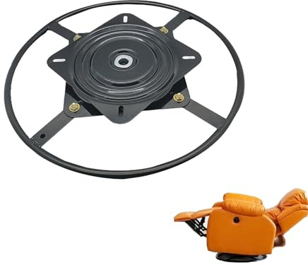 POGOAO 10in Furniture Ring Base, Heavy Duty 360° Seat Swivel Plate Base, Universal Furniture Couch Sofa Rings Base, Steel Seat Swivel Base, Rotating Turntable Hardware for Chair Recliner(500mm)