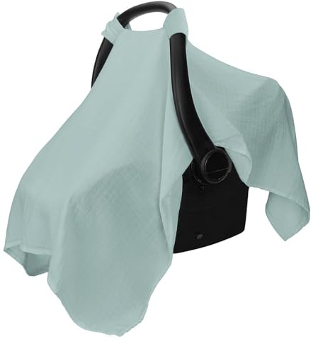 Atmungsaktive weiche Baumwoll-Babyautositz-Überdachung, universelle Passform, Sonnenschutz, Sonnenschutz, Sonnenschutz, Sonnenschutz, Sonnenschutz, UV-Schutz, Babyschalenbezug, Reisezubehör
