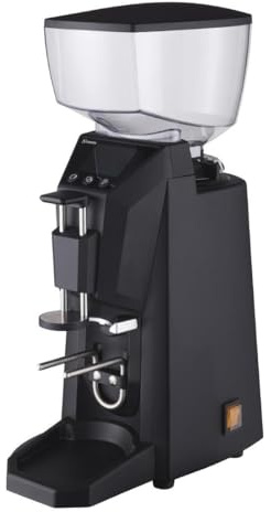 Santos GP747 Coffee Grinder, Aluminium, Black | User-programmable recipes manage motor speed and time, with ultra-quiet operation to preserve delicate aromas.
