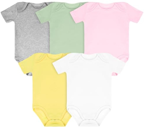 Vicloon Bodysuit för bebisar, korta bodysuit för pojkar och flickor, 100 % bomull, nyfödd kostym, babypresenter
