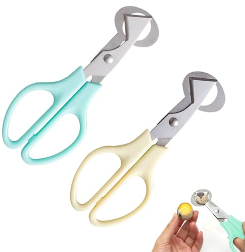2 Pezzi Forbici Uova di Quaglia, Forbici per Uova in Acciaio Inossidabile, Forbici per Aprire Le Uova di Quaglia, Tagliauova di Quaglia per Casa, Cucina, Ristorante