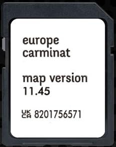 Scheda SD di navigazione GPS Europa 2025 - Versione 11.45-8201756571 - Compatibile con Renault TomTom Carminat