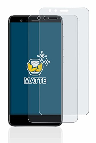 BROTECT Entspiegelungs-Schutzfolie für Huawei P10 Lite (2 Stück) Matte Displayschutz-Folie, Anti-Reflex, Anti-Fingerprint