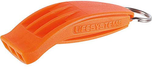 Lifesystems Triple-Chamber Hurricane Emergency Whistle | Super-Loud for Signalling in an Emergency when Hiking & Mountaineering, with Lanyard
