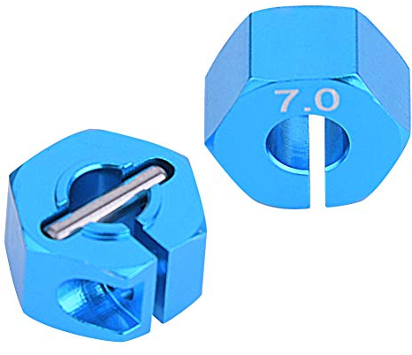 Drfeify 4 Teile/Satz 12mm 7,0 Aluminium Rad Hex Adapter Mit Stiften Und Schrauben Accessories and Surroundings Für RC Auto Modell Garment Accessories