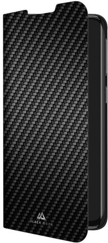 Black Rock Flex Carbon Schutzhülle für Samsung Galaxy A20e, Slim Design, Mikrofaser, Kunststoff, PU (PU), idealer Schutz, 180° oder 360° Schutz Schwarz