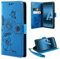 ivencase Handyhülle Kompatibel mit Samsung Galaxy A40 Hülle Flip Lederhülle, Handyhülle Book Case PU Leder Tasche Case und Magnet Kartenfach Schutzhülle (Blau)