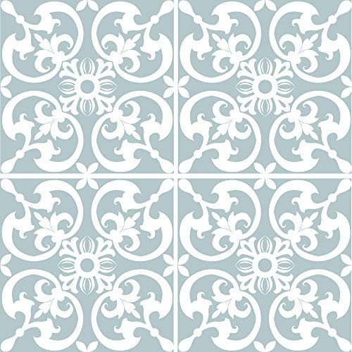 [ Adhésifs pour Carreau Sol ] - Carrelage adhésif mosaique I Autocollant Carreau Ciment - Décoration de Sol pour Salle de Bain et Cuisine I Motif : FOUR - 30x30 cm – Vendu à l’unité