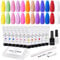 Makartt Nail Gel Kit, House of Florists Nail Extension Gel 12 Colors Fall Winter Collection Builder Extension Gel Nail Extension Gel Nail Equipment Manicure All-In-One Kit for Beginner