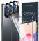 QHOHQ 3 Piezas Protector de Pantalla para Xiaomi Redmi Note 10 4G/Note 10S (No Adecuado Note 10 5G) con 3 Piezas Protector de Lente de Cámara,Cristal Templado Membrana,9H Dureza - HD - Antiarañazos