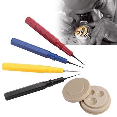 Uhrenöl, Uhrenöl, Uhr Ölwerkzeug, Oilers Plastike Uhr Reparatursatz Uhr Ölstift Uhrmacher Reparaturwerkzeug Professionelle Uhr Öler Set 1 Ölbecher 4 Ölstift Sortiment Kit Uhr Ölbarren Und Uhr Ölkasten