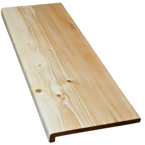 Hilwood - Fensterbank Renovierungsstufe Treppenstufe 30 mm Fichte, geölt o. natur (Breite: 20 cm, natur, Länge: 100 cm)