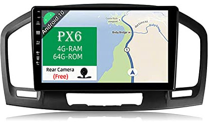JOYX PX6 Android 10 Car Radio Suitable for Vauxhall Holden Insignia (20082014) [4G + 64G] Rear View Camera Free 2 Din 9 Inch Supports DAB Steering Wheel Control 4G WiFi Bluetooth Carplay