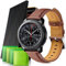 22 mm Armband für Samsung Galaxy Watch 46 mm, Ersatzarmband aus Leder für Samsung Galaxy Watch 3 45 mm, kompatibel mit Samsung Gear S3 Frontier/Classic