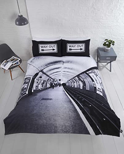 Rapport Home TFL London Platform Duvet Cover Set, Multicolor, Double, 124026784