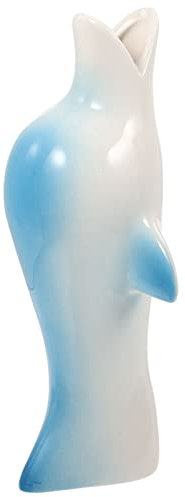 DECHOUS Keramikvase Moderne Blumenvasen Süße Vase Blumenhalter Keramik Delphin-vase Delfinfigur Aus Keramik Getrocknete Blumenvase Hohe Dünne Vase Rustikale Vase Chinesischer Stil Tier