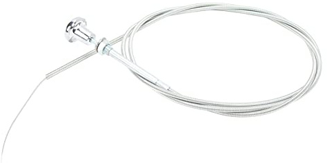 Choke-Kabel, 1.8 Meter Länge Rostfreier Edelstahl Chrom Push-Pull Kabelersatz für 4-6-8-Zylinder-Motoren for Auto Mechaniker Oldtimer Restauratoren und Motorsport Enthusiasten