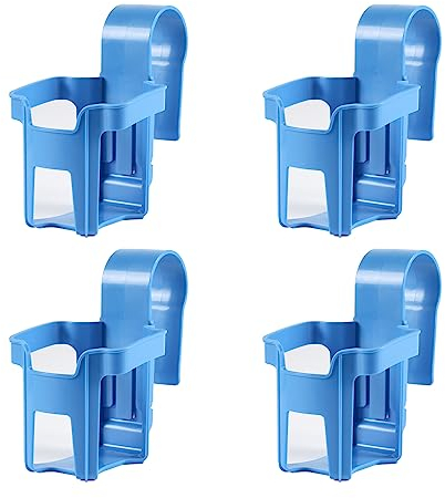 YoniYa 4 Piezas Portavasos de Piscina, Portavasos Junto a la Piscina de Plástico Accesorios Piscina Portavasos Colgante Accesorios de Piscina Desmontable para Verano SPA Playa Piscina Fiesta