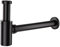 DETBOM Siphon Lavabo Universel,Bonde Standard Acier Inoxydable 1 1/4,Bonde d'évier,Joint Inclus,Résistant Aux Odeurs et Aux Insectes,Convient pour Salle Bain et Cuisine,Noir Mat