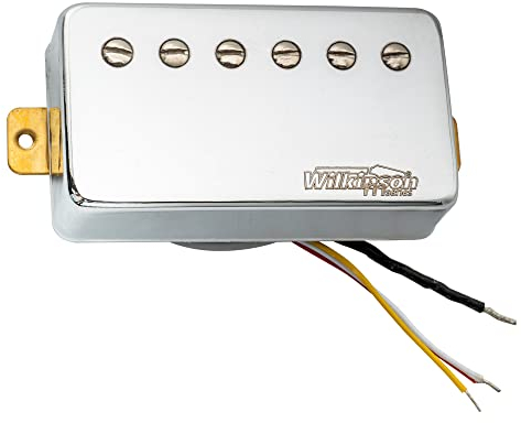 Wilkinson WOCHB Keramik PAF Humbucker Pickup Hals Tonabnehmer für Les Paul Style E-Gitarre, Chrom