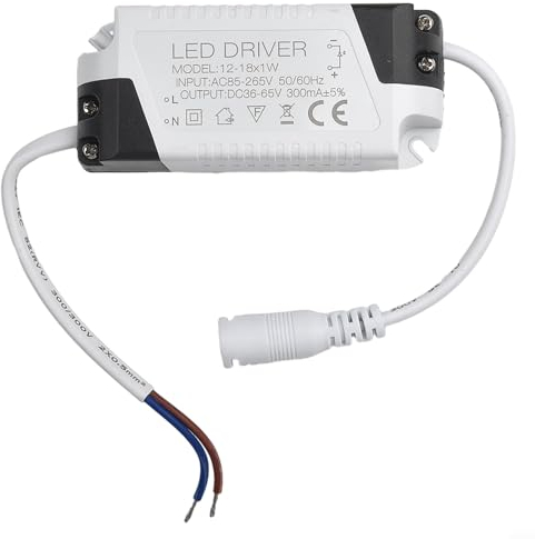 LED Transformer Driver,3W 7W 12W 18W 25W 36W LED Trafo Konstantstrom, 24-46V DC Anschluss,Led Licht Lampe Treiber Adapter Trafo Netzteil(12-18W)