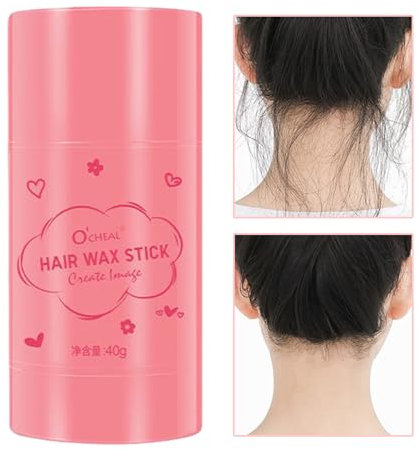 Fly Away Haarbändiger-Stick, Nicht fettender Haarwachsstift für Haarkontrolle und Styling, Nicht fettender Fly Away Hair Tamer Stick – Wachsstift für das Haar, um Frizz auf Kopf und Perücke zu Niktule