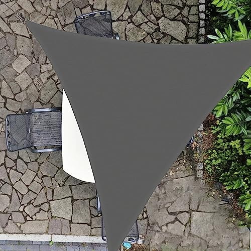 HOMPER Toldo Parasol de 11.8 x 11.8 x 11.8 pies, toldo Tipo Vela, bloquea eficazmente el 95% de los Rayos UV, Tela Oxford, para Patio, Balcones, jardín, Fiesta, Actividades al Aire Libre