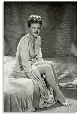 REOTTO Angela Lansbury Retro Poster Dekorative Malerei Leinwand Wandkunst Wohnzimmer Poster Schlafzimmer Malerei,Wandkunst Bilddruck Moderne Familienzimmer Dekor 12x18inch(30x45cm)