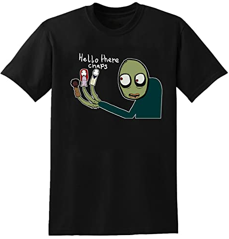 Rare Salad Fingers Rusty Spoons T-Shirt Mens Unisex Black Tees XXL