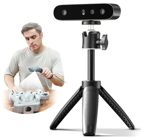 Creality CR-Ferret SE 3D Scanner, Desktop 3D Scanner, 0,1 mm hohe Genauigkeit, flexibler Scanbereich, Anti-Shake, 24-Bit-Vollfarb-Schnellscan, für Mac Windows