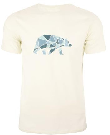 FORSBERG Espenson T-Shirt mit stylischem Bär Brustlogo Rundhals für Herren, Farbe:beige, Größe:4XL