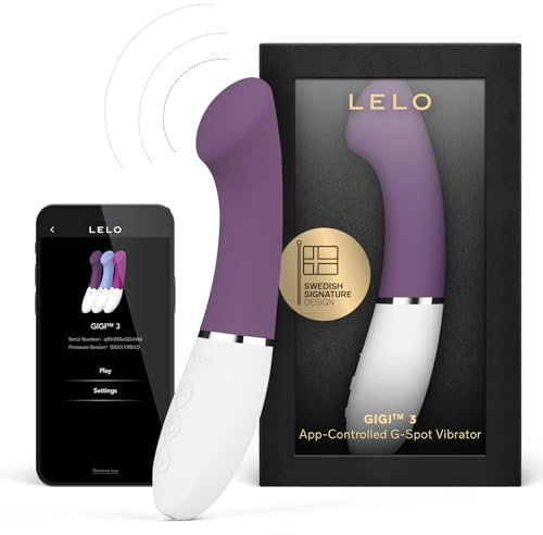 LELO GIGI 3 App-gesteuerter G Punkt Vibrator für Frauen mit 8 Lusteinstellungen, G-punkt-Vibratoren (Plum)