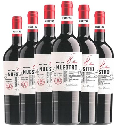 Díaz Bayo Nuestro 8 Meses Tempranillo Ribera del Duero 75 cl Vino tinto (Caja de 6 Botellas de 75 cl)