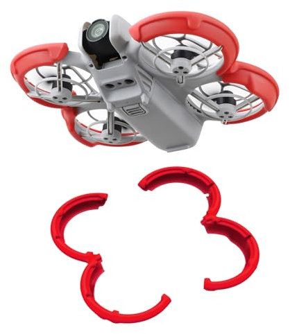 Neo Drone Bumper Guards Zubehör, Propeller Guard Protector Gimbal Protective Anti Collision Ring Cover for DJI NEO Accessories (Red)